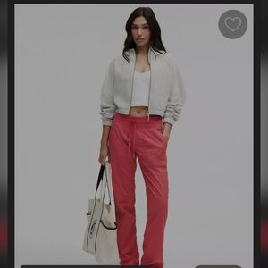 Lululemon Red Athletic Dance Studio Pants Size 10 Excellent Used Condition